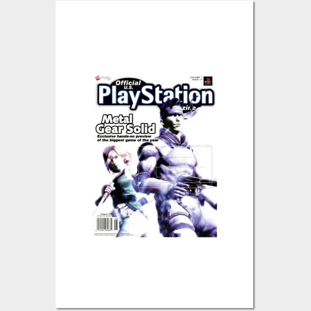 METAL GEAR SOLID Official U.S. PlayStation Magazine Wall Art by Zalbathira